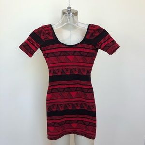 American Apparel Low Back Bodycon printed dress